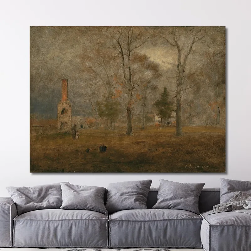 Journée Grise À Goochland George Inness