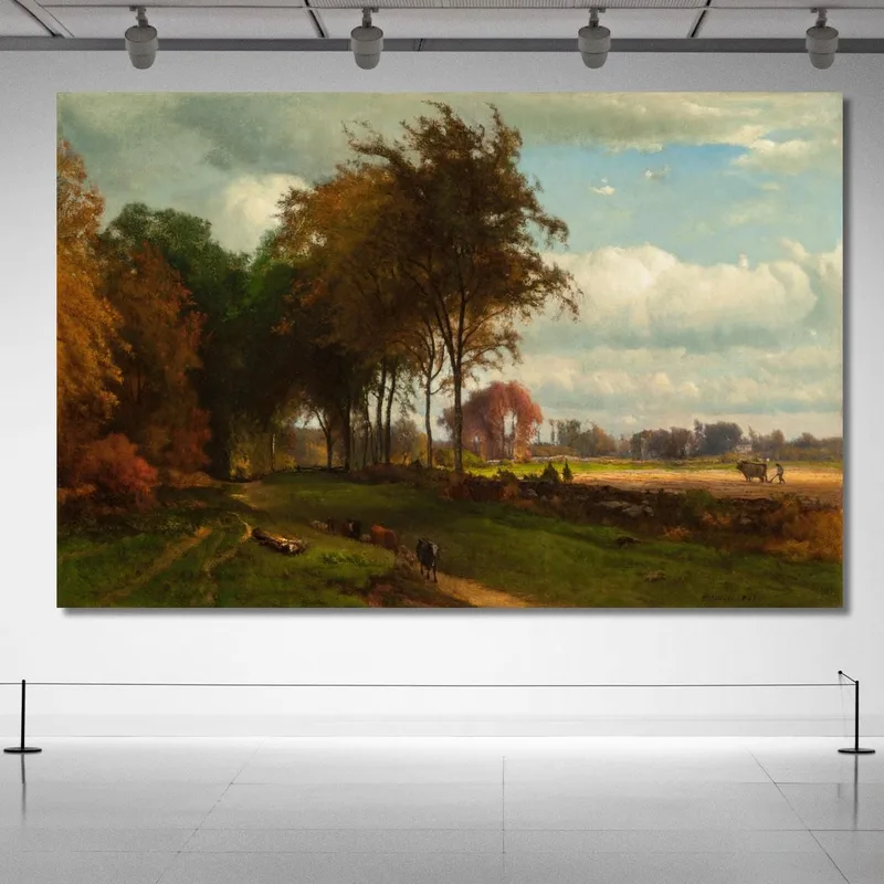 Paesaggio Con Bestiame George Inness