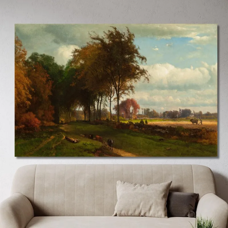 Paesaggio Con Bestiame George Inness