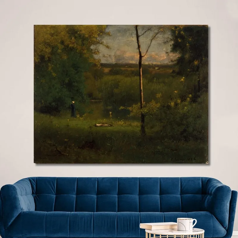 Mirando Sobre El Río George Inness