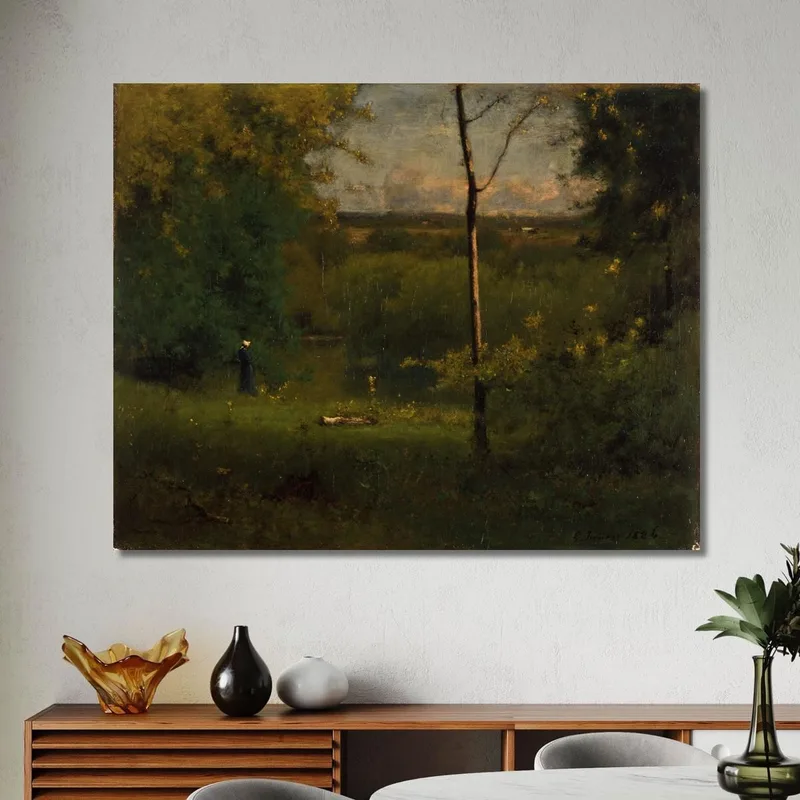 Mirando Sobre El Río George Inness