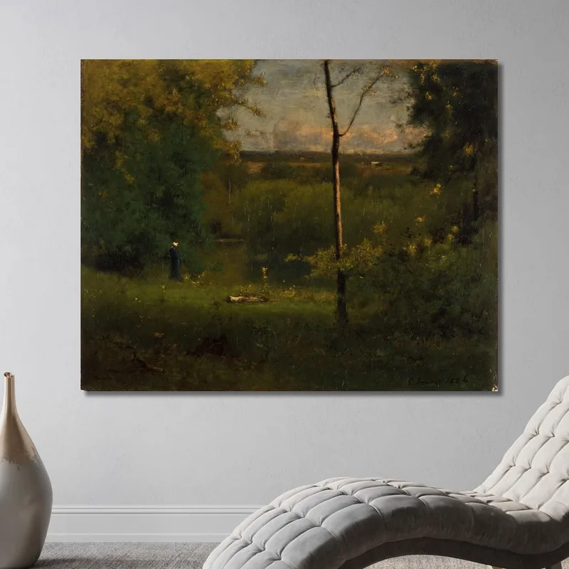 Mirando Sobre El Río George Inness