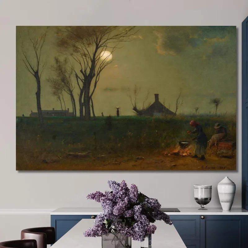 Clair De Lune En Virginie George Inness