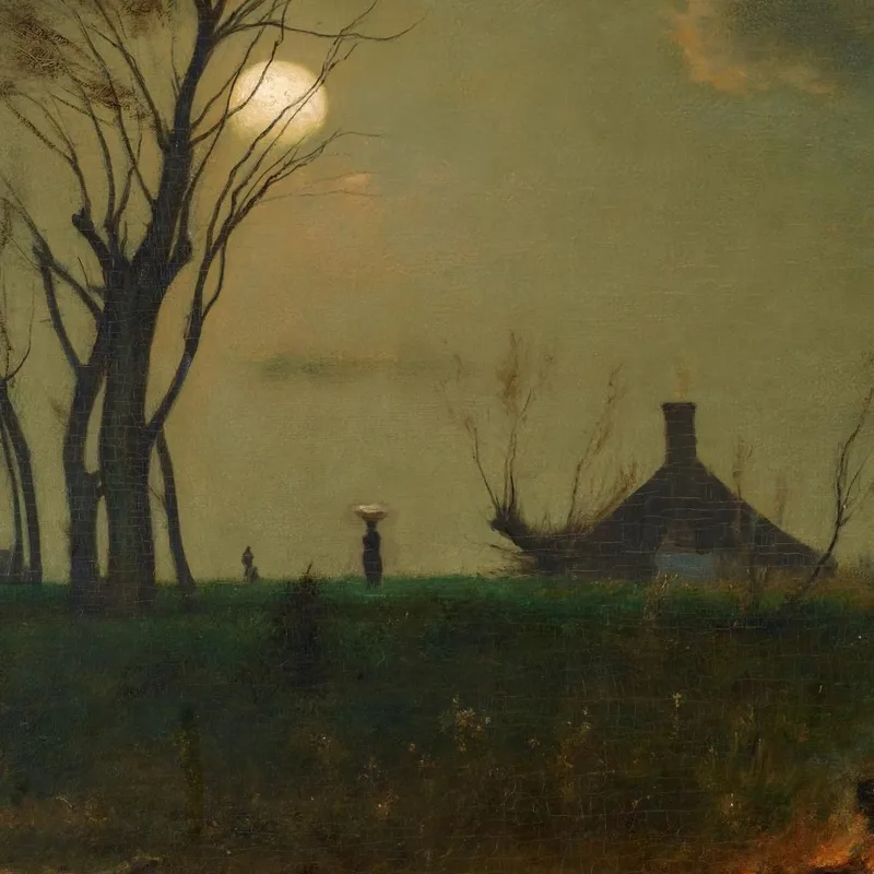 Clair De Lune En Virginie George Inness