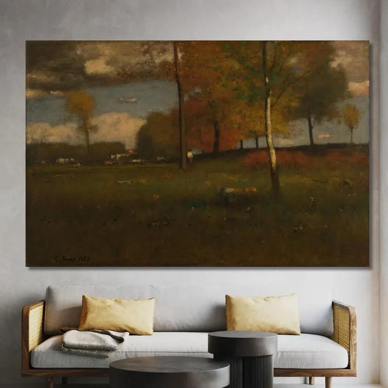 In Der Nähe Des Dorfes Oktober George Inness