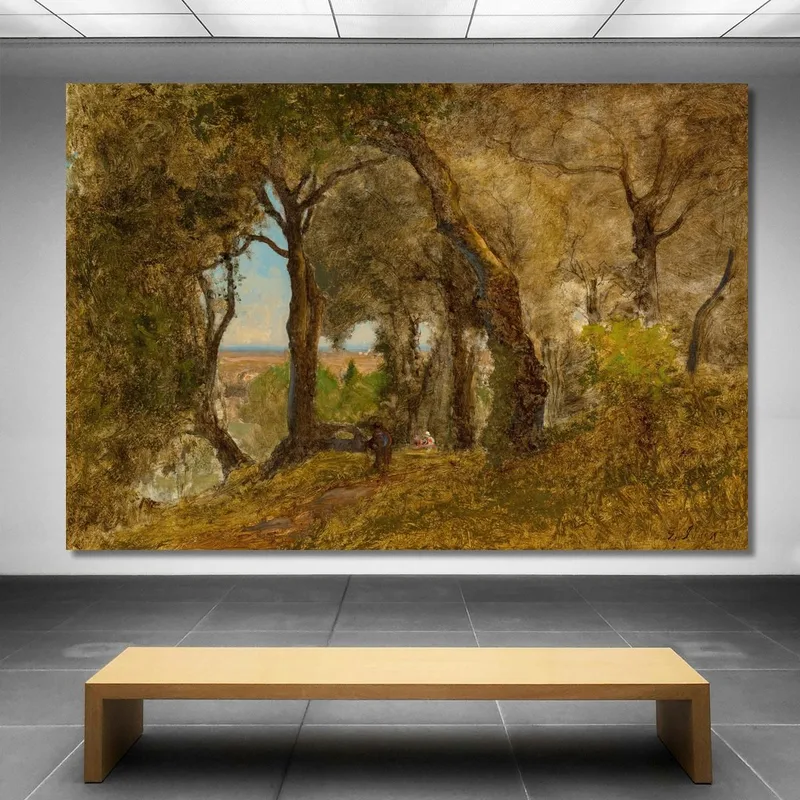 Oliviers À Albano Italie George Inness