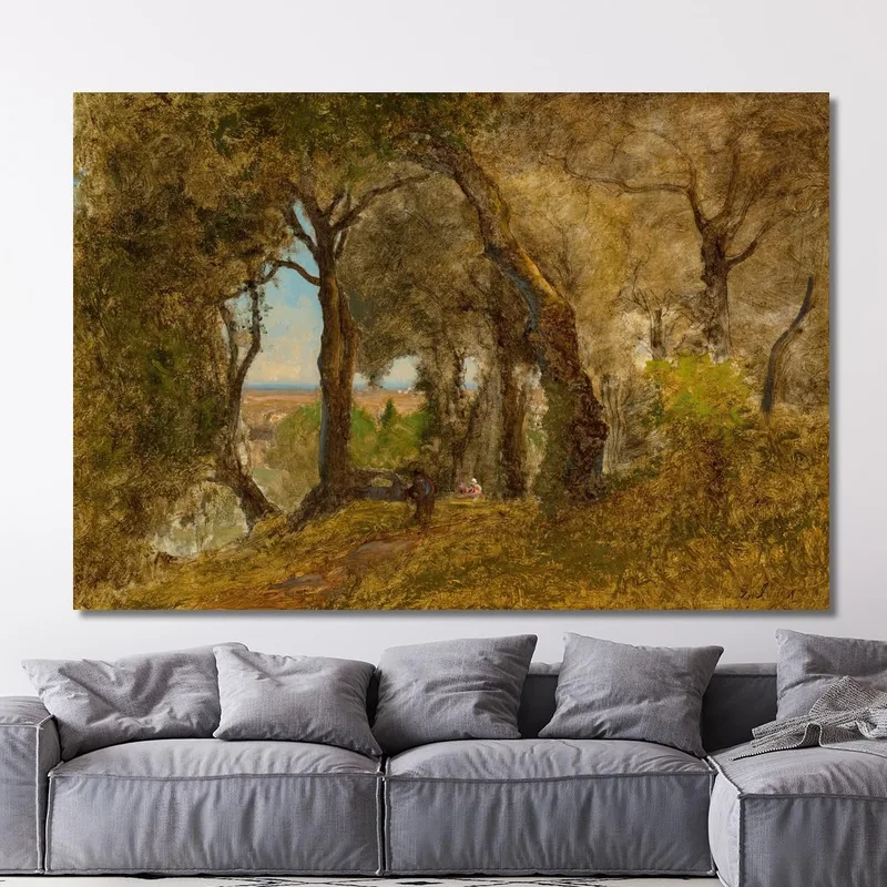 Oliviers À Albano Italie George Inness