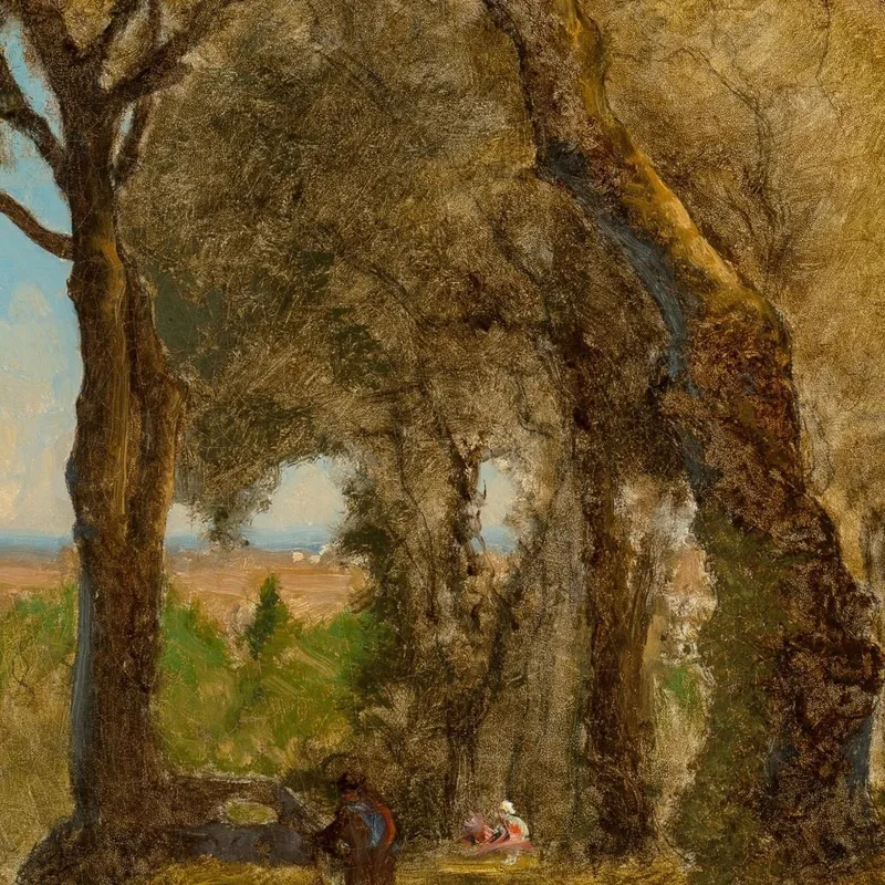 Oliviers À Albano Italie George Inness