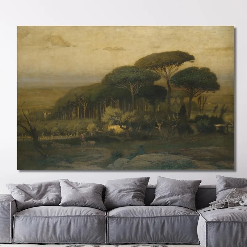 Boschetto Di Pini Della Villa Barberini George Inness