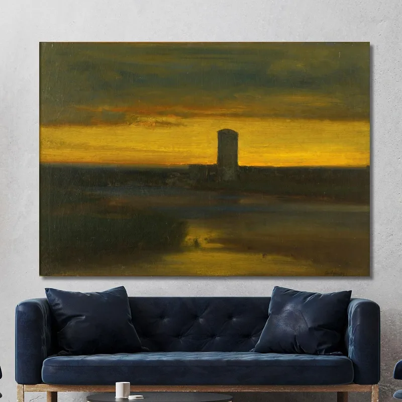 El Resplandor Posterior Italia George Inness