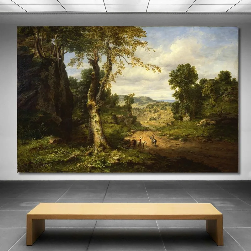 Vue Dans Le Comté De Berkshire Massachusetts Après Une Tempête De Septembre George Inness