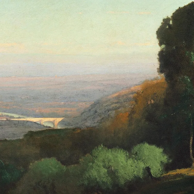Vue Du Tibre Près De Pérouse George Inness