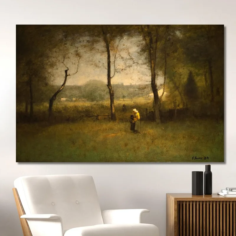 Ramasseurs De Bois Un Après-Midi D'Automne George Inness