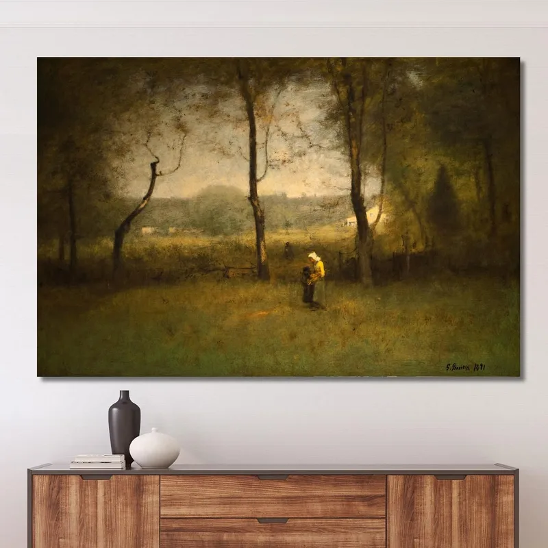 Ramasseurs De Bois Un Après-Midi D'Automne George Inness