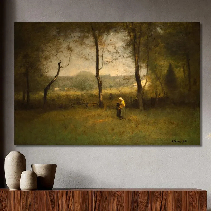 Ramasseurs De Bois Un Après-Midi D'Automne George Inness