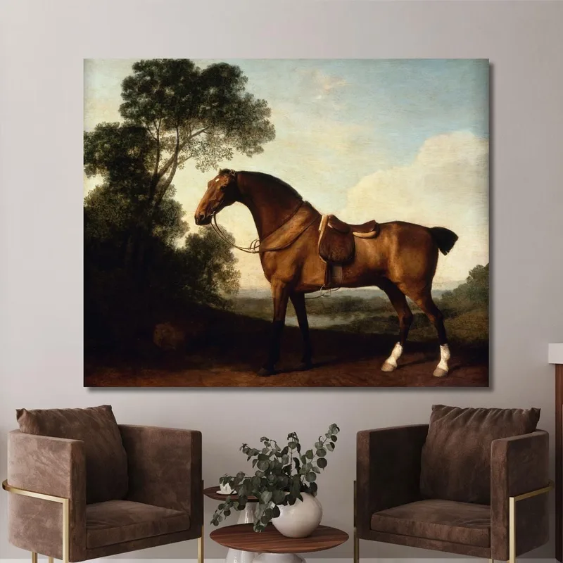 Un Chasseur De Baie Sellé George Stubbs