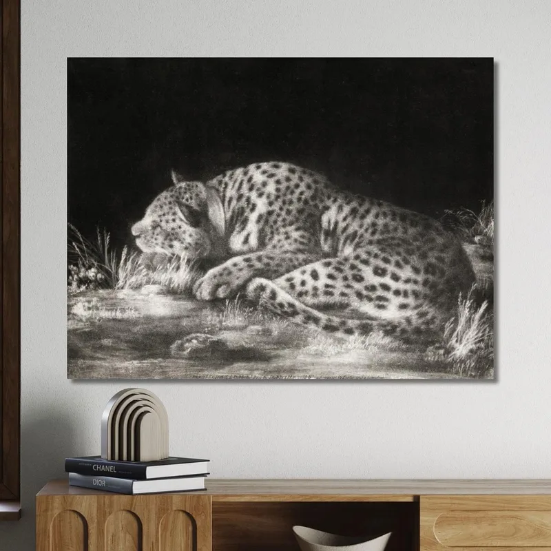 A Tyger A Sleeping Cheetah 1788 George Stubbs