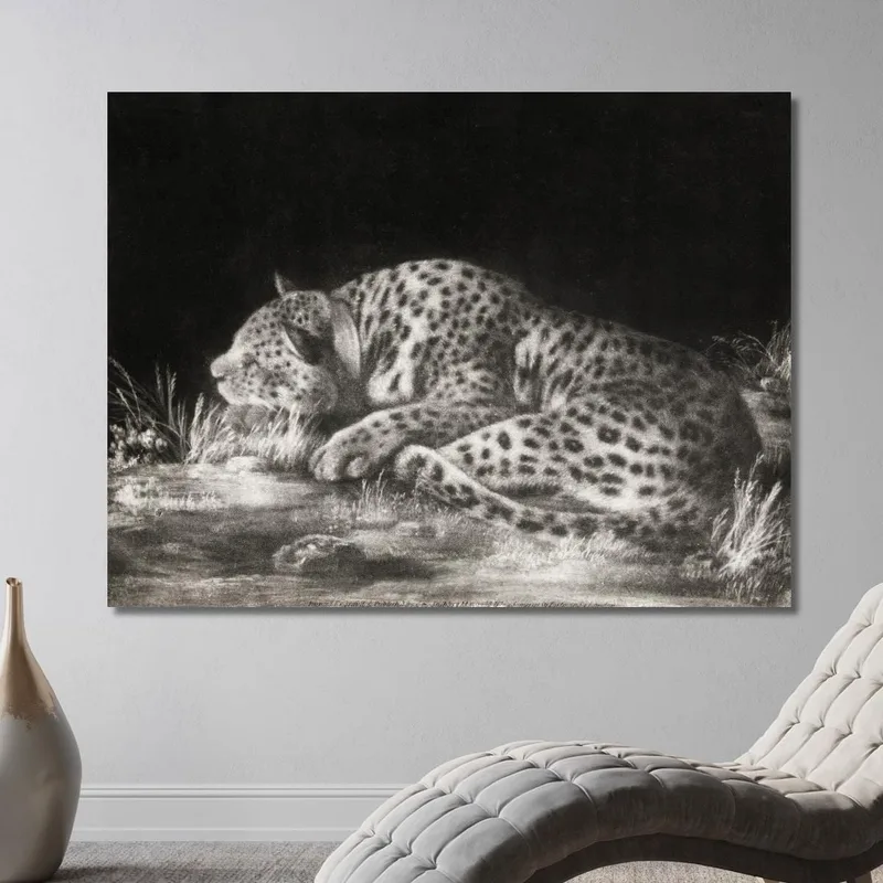 A Tyger A Sleeping Cheetah 1788 George Stubbs