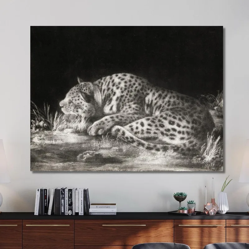 A Tyger A Sleeping Cheetah 1788 George Stubbs