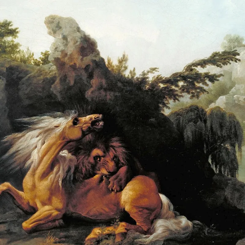Cavallo Divorato Da Un Leone George Stubbs