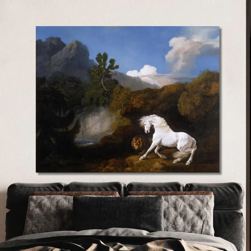 Cheval Effrayé Par Un Lion George Stubbs