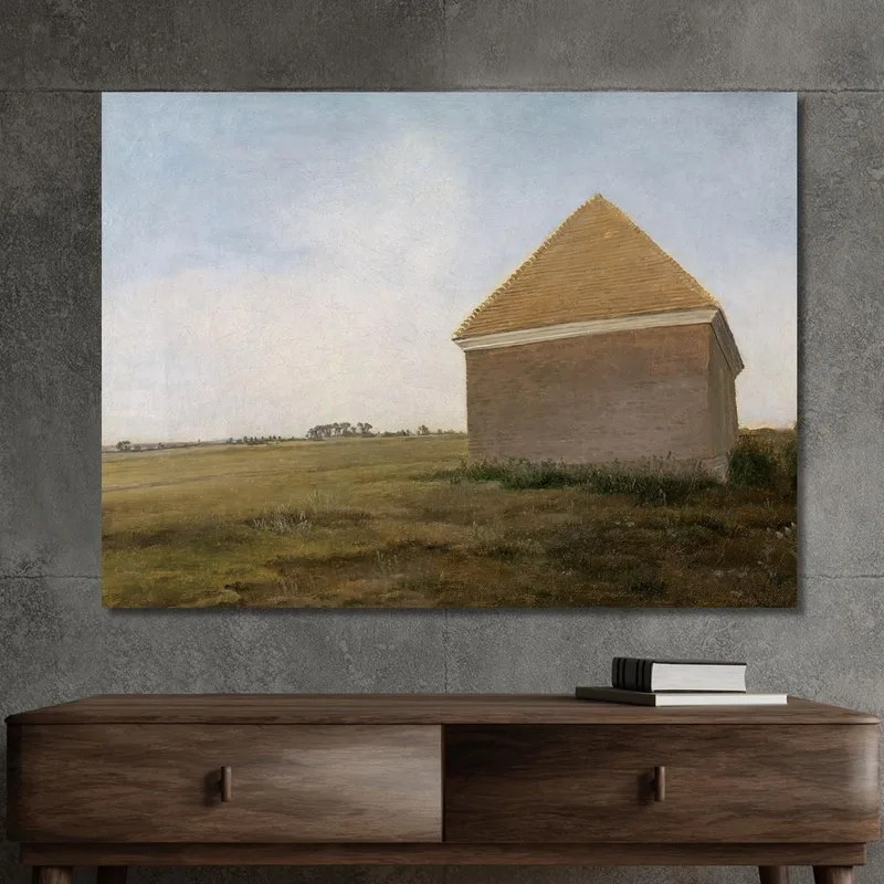 Newmarket Heath Mit Dem Stallungshaus Des Königs Am Ziel Des Beacon Course 1765 George Stubbs