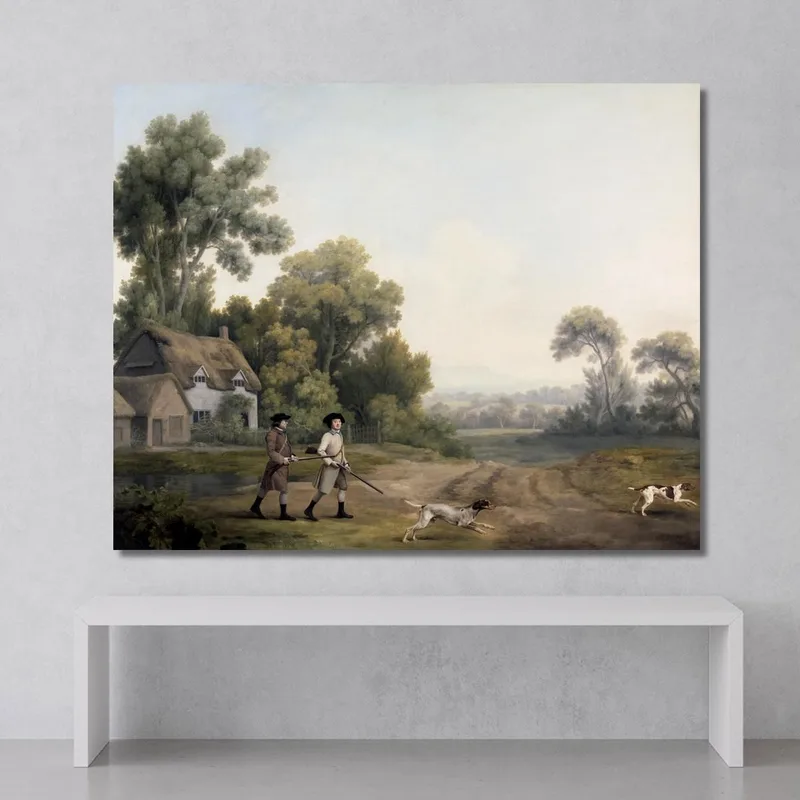 Two Gentlemen Going A Shooting 1768 George Stubbs