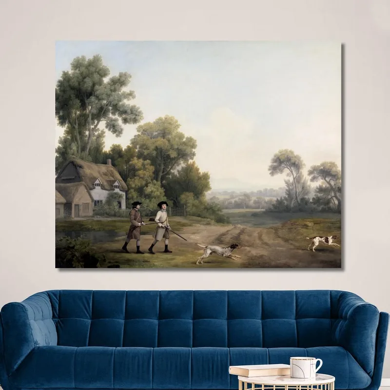 Two Gentlemen Going A Shooting 1768 George Stubbs