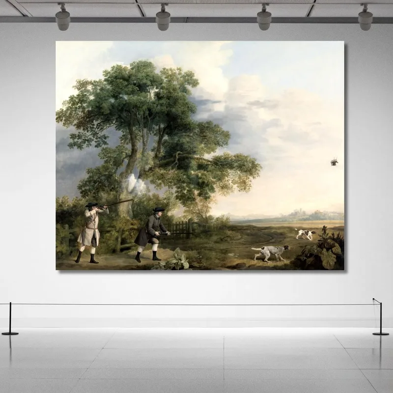 Two Gentlemen Shooting George Stubbs