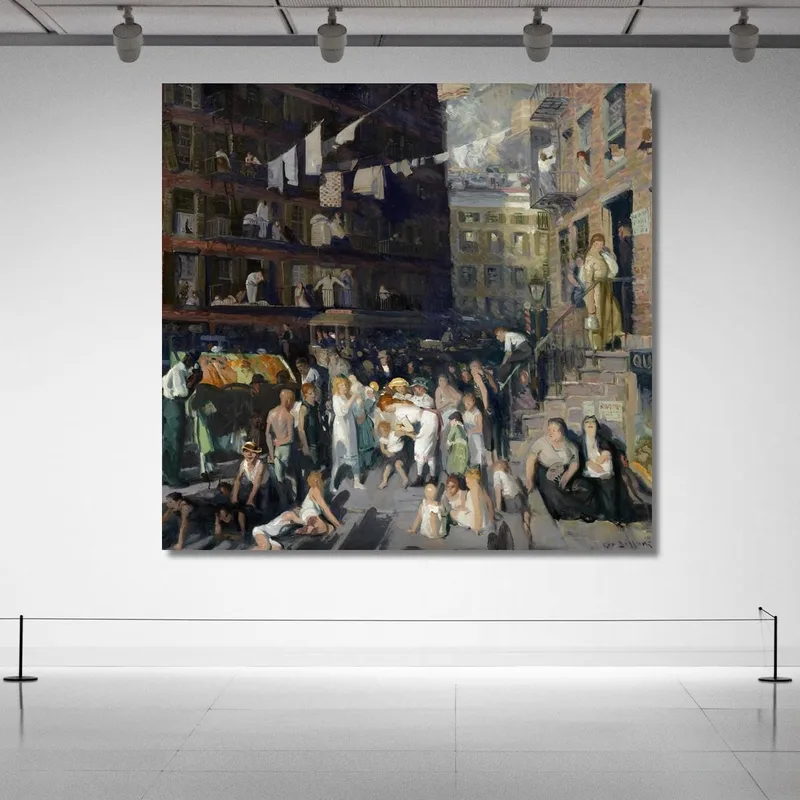 Les Habitants Des Falaises George Wesley Bellows