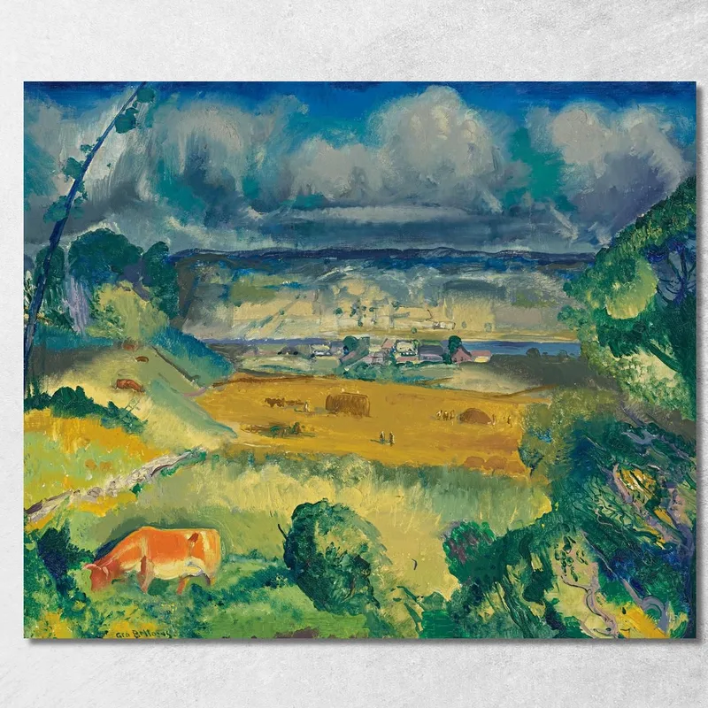 Wolken Und Wiese George Wesley Bellows drucken auf leinwand