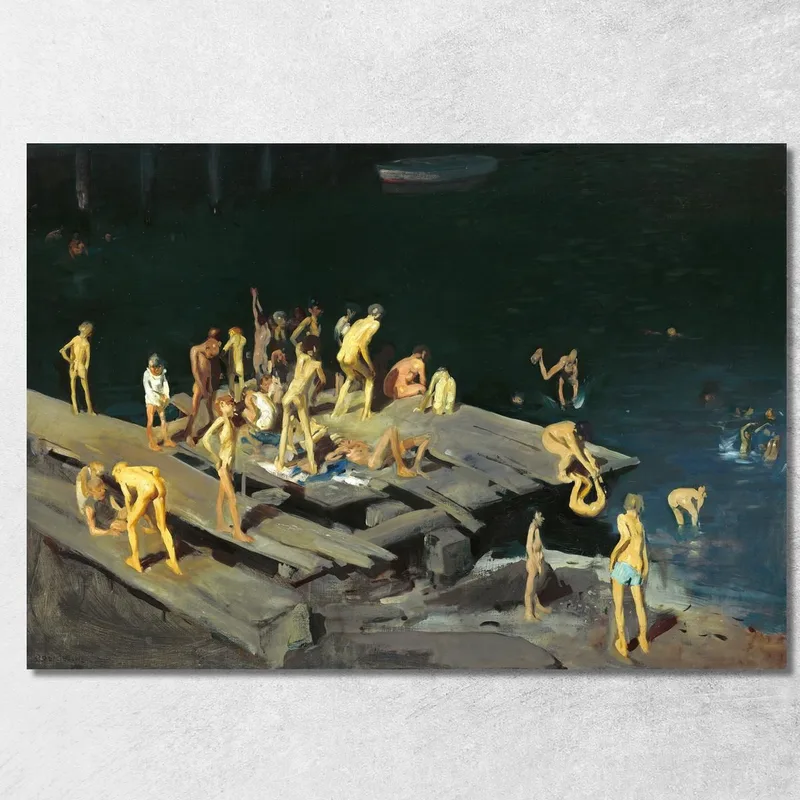 Zweiundvierzig Kinder George Wesley Bellows drucken auf leinwand