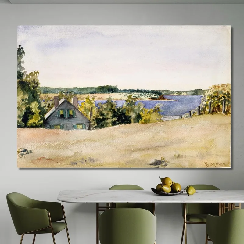 Gardiner'S Bay From Sag Harbor George Wesley Bellows