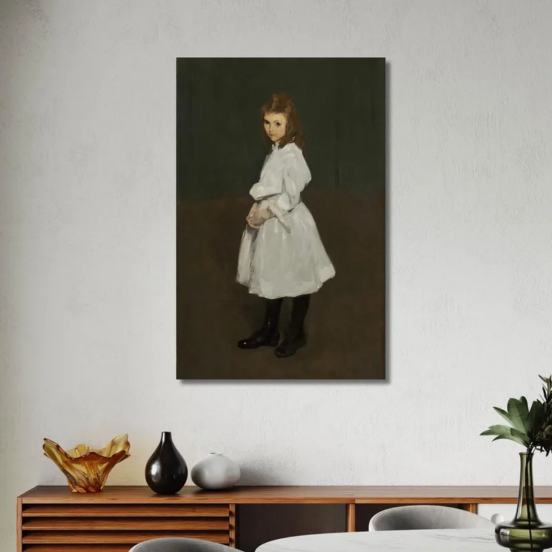 Bambina In Bianco Queenie Burnett George Wesley Bellows