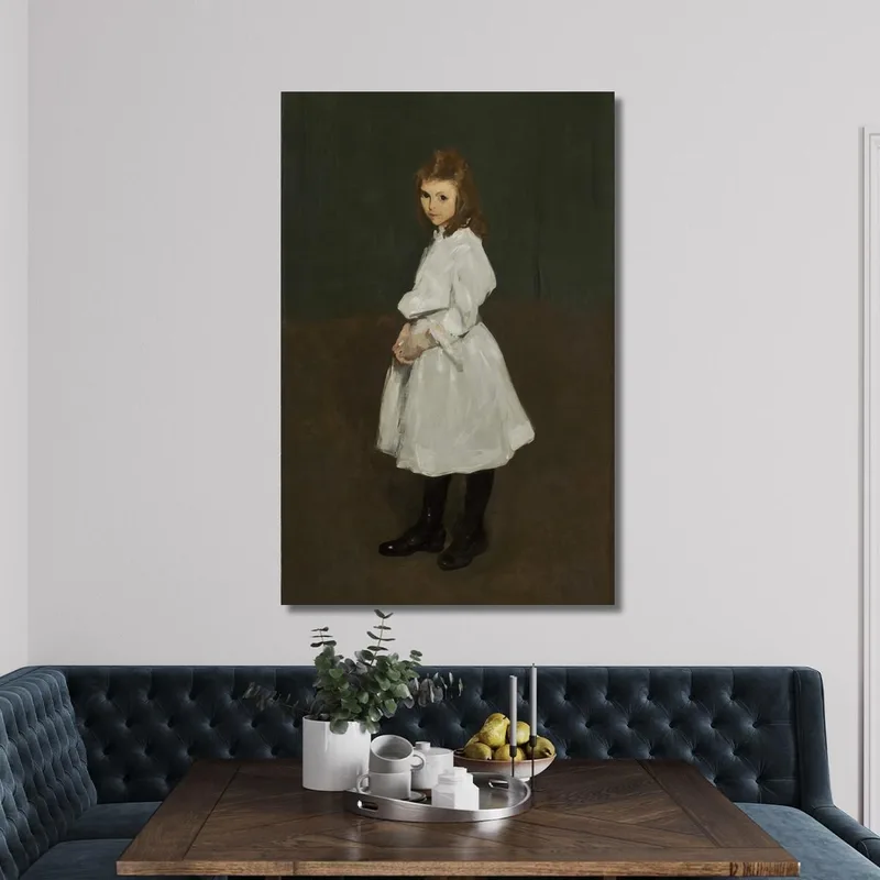 Bambina In Bianco Queenie Burnett George Wesley Bellows