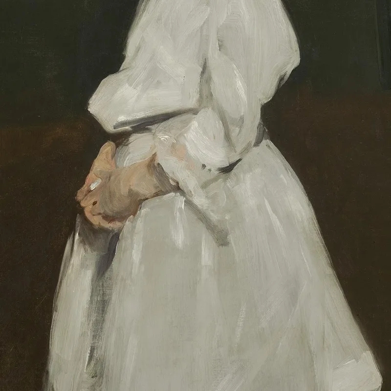 Bambina In Bianco Queenie Burnett George Wesley Bellows