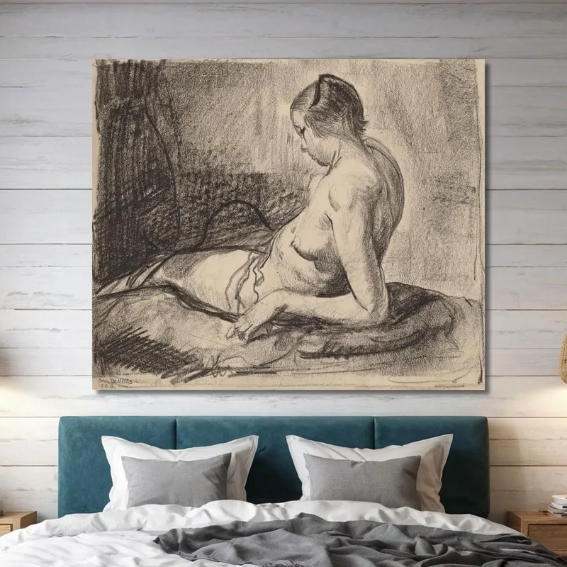 Liegendes Mädchen George Wesley Bellows