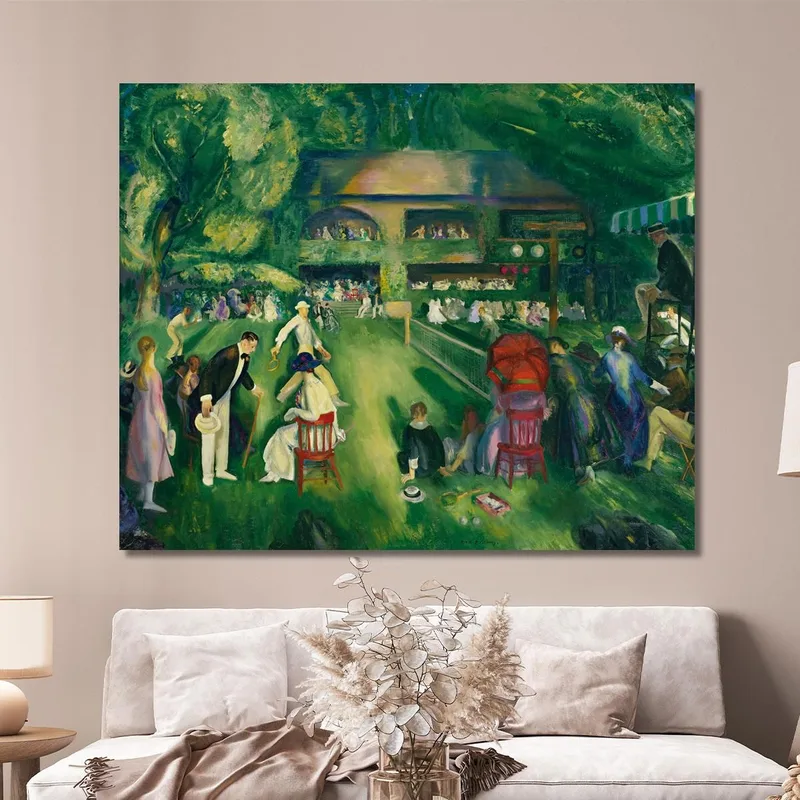Tennis A Newport George Wesley Bellows