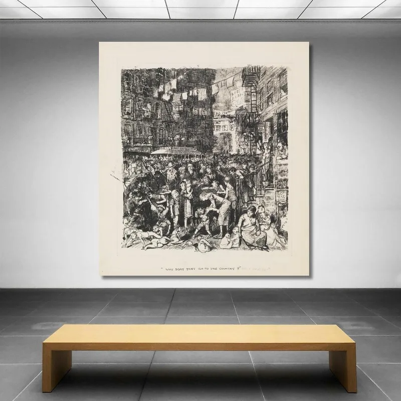 Pourquoi Ne Partent-Ils Pas En Vacances À La Campagne ? George Wesley Bellows