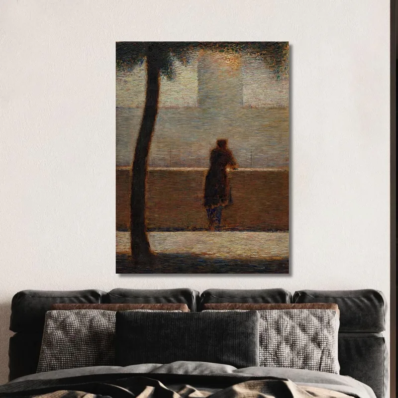 Un Uomo Appoggiato A Un Parapetto Georges Seurat