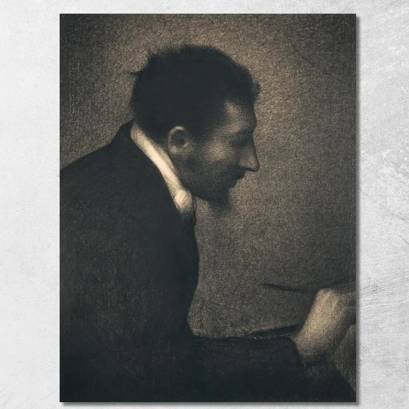 Aman-Jean Ritratto Di Edmond François Aman-Jean Georges Seurat quadro stampa su tela