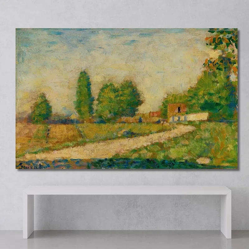 En El Borde Del Pueblo Georges Seurat