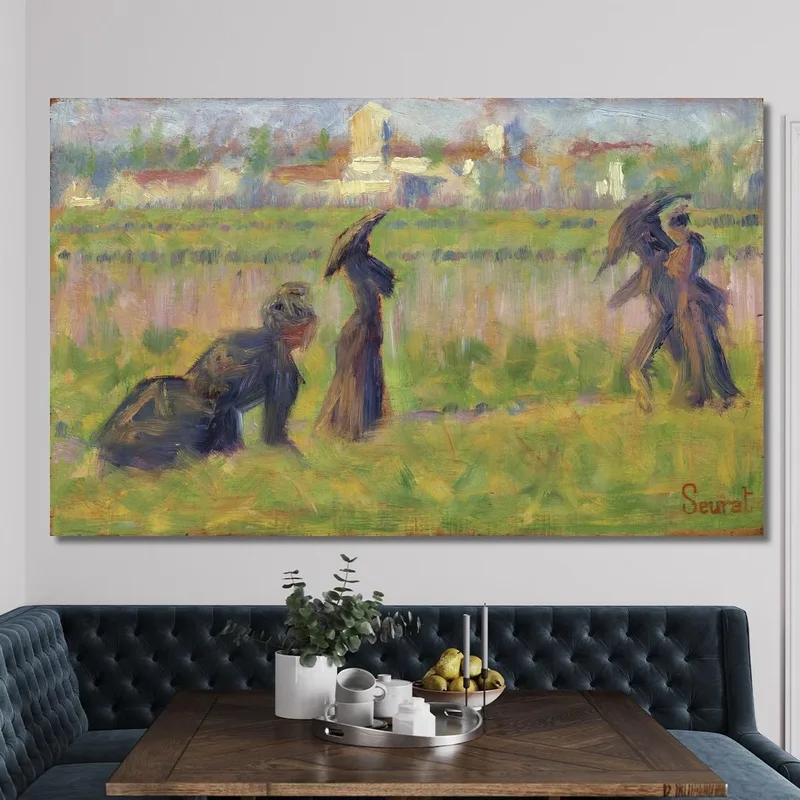 Figure In Un Paesaggio Georges Seurat