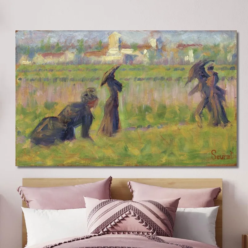 Figure In Un Paesaggio Georges Seurat