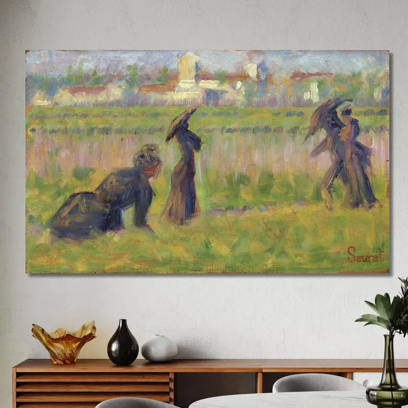 Figure In Un Paesaggio Georges Seurat