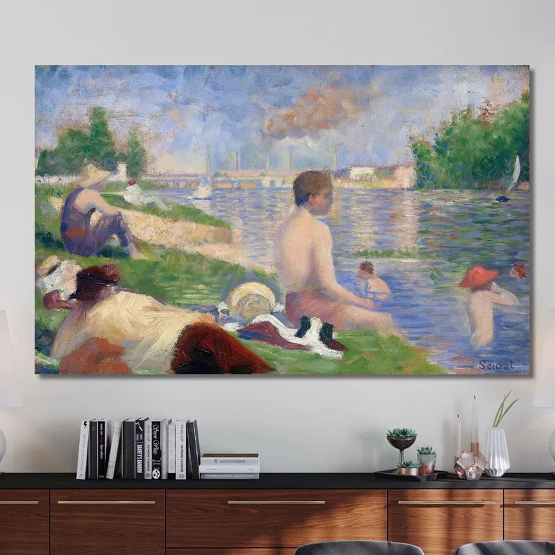 Studio Finale Per I Bagnanti Ad Asnières Georges Seurat