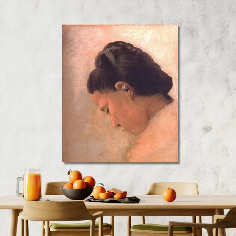 Head Of A Young Girl Georges Seurat