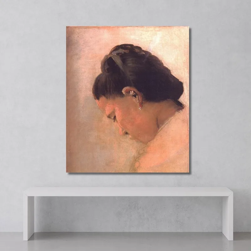 Head Of A Young Girl Georges Seurat
