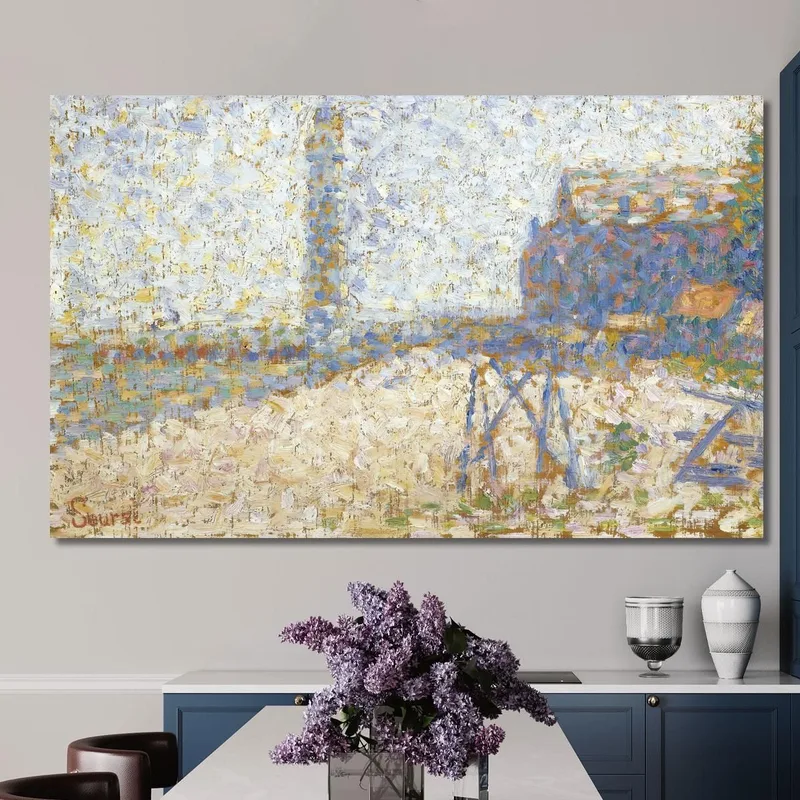 L'Ospizio E Il Faro Di Honfleur Georges Seurat