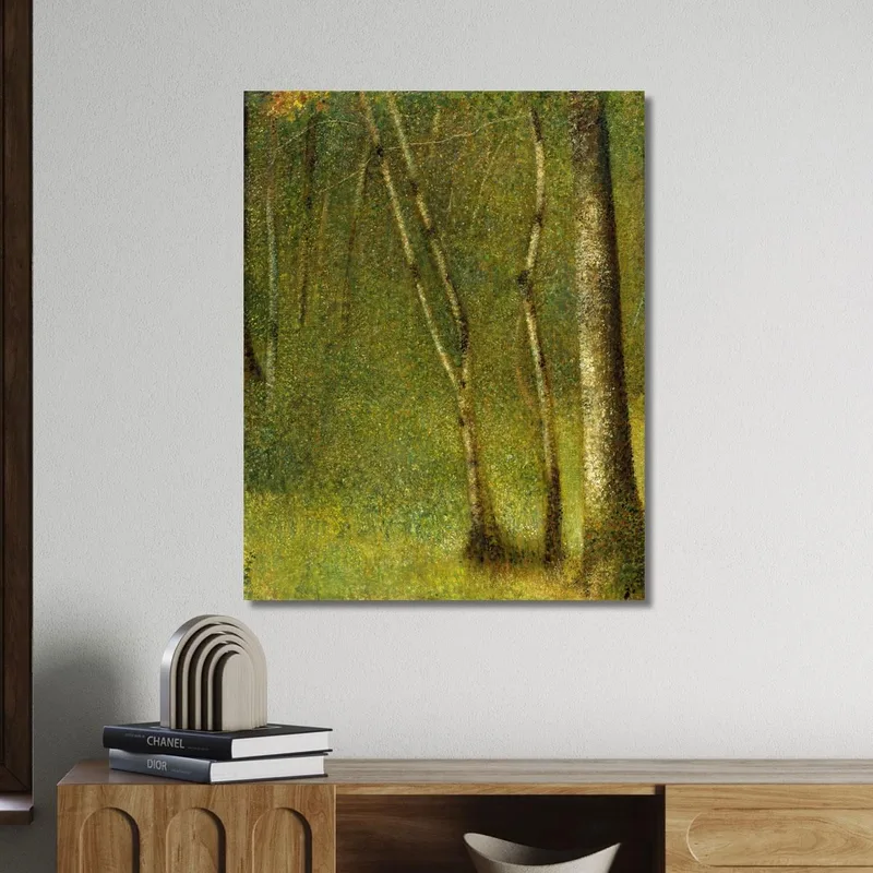 La Foresta Di Pontaubert Georges Seurat